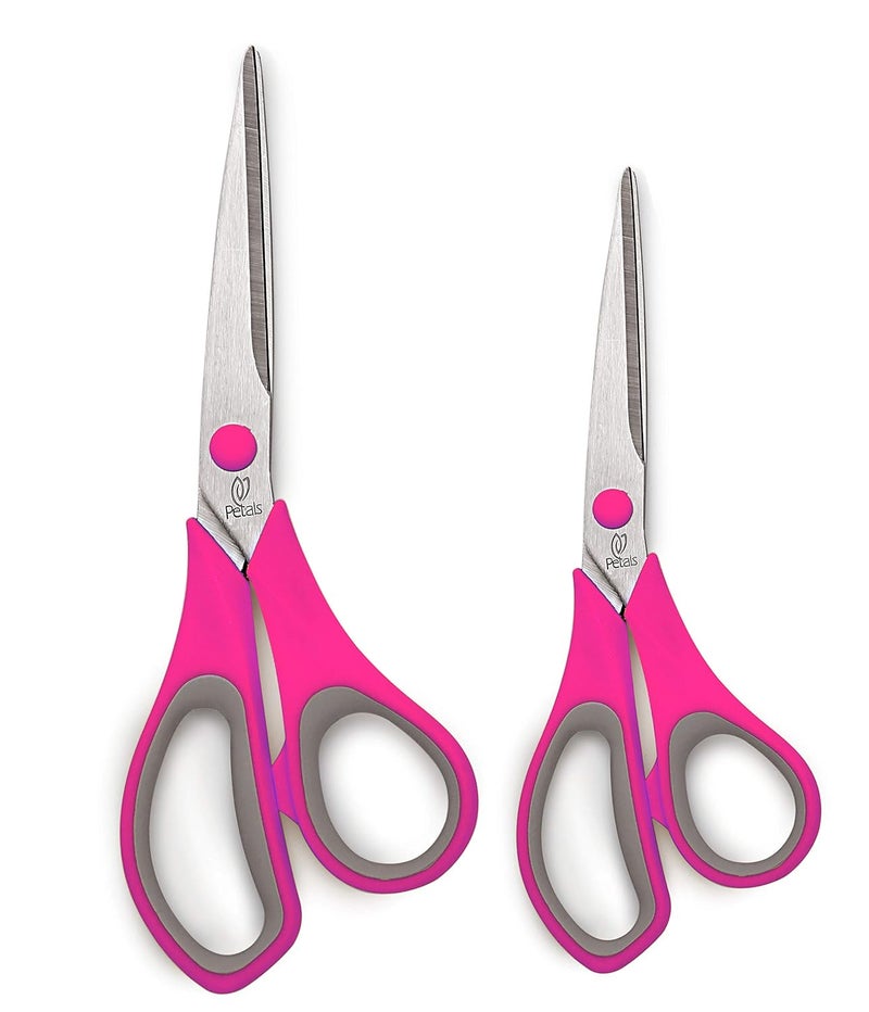 Petals General All Purpose Large Scissors 85 75 2Pieces Set Pink - Image 1