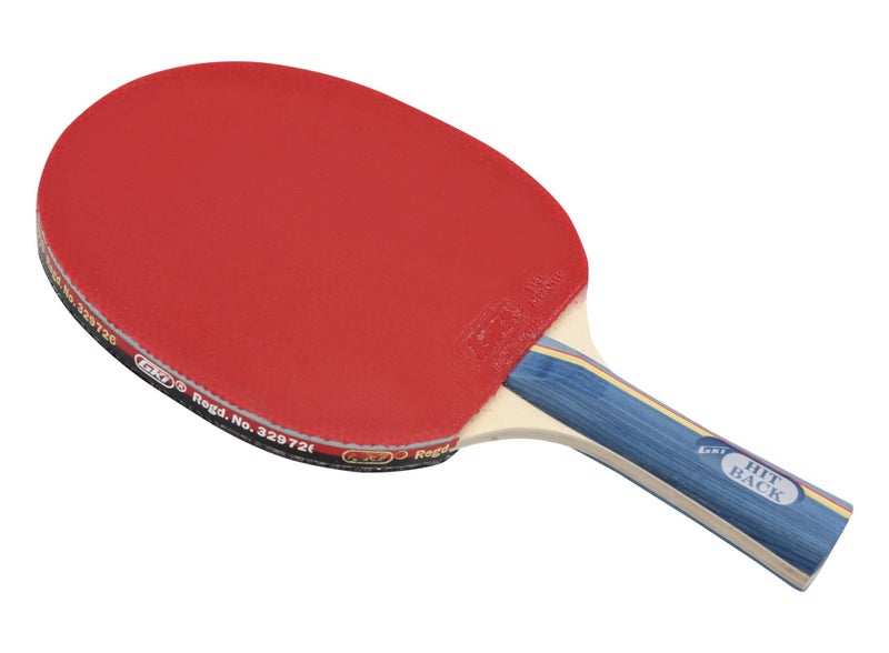 GKI Wood Hitback Table Tennis Racquet, Multicolor - Image 3