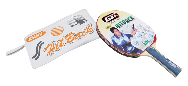 GKI Wood Hitback Table Tennis Racquet, Multicolor - Image 5