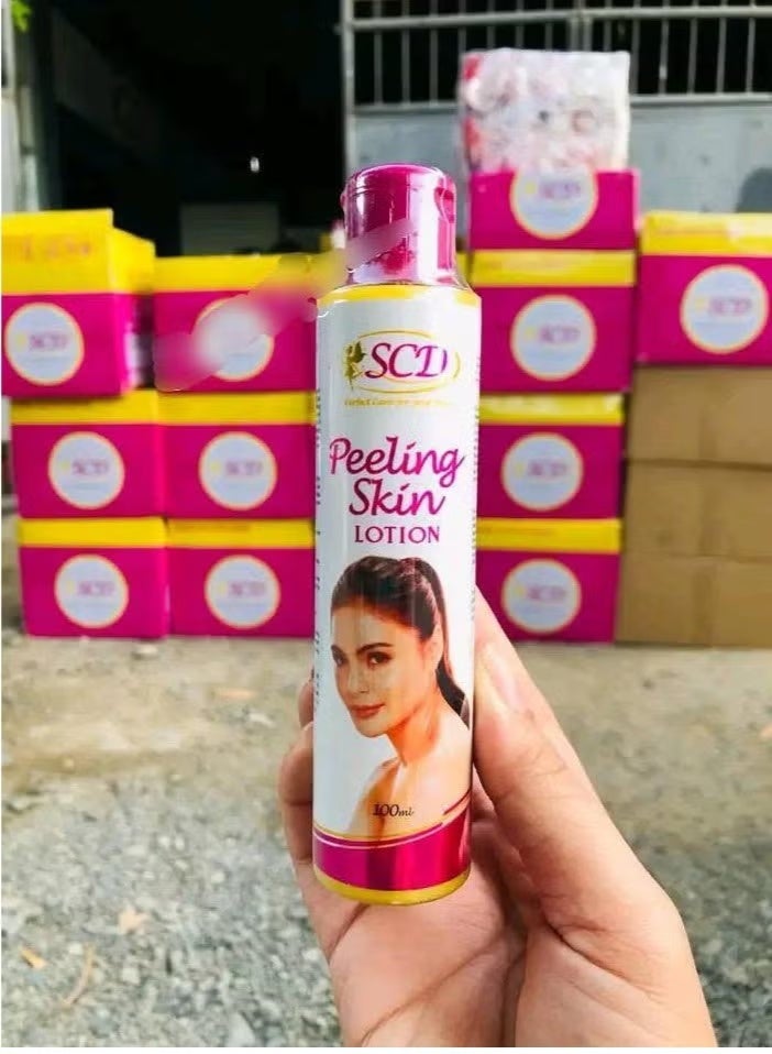 Peeling Skin Lotion 100ml Exfoliating Brightening Hydrating Dead Skin Remover for Face and Body