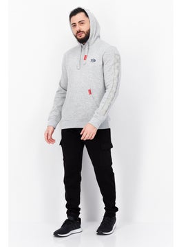 Men Heather Long Sleeves Hoodie, Light Grey - pzsku/Z2B76AD5595E58D47589FZ/45/_/1726109313/9347e831-0603-40d8-83ef-8ac8faf4b224