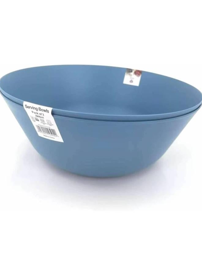 Orchid 2-Pieces Set of Serving Bowls 2900 Ml - Blue - Image 1