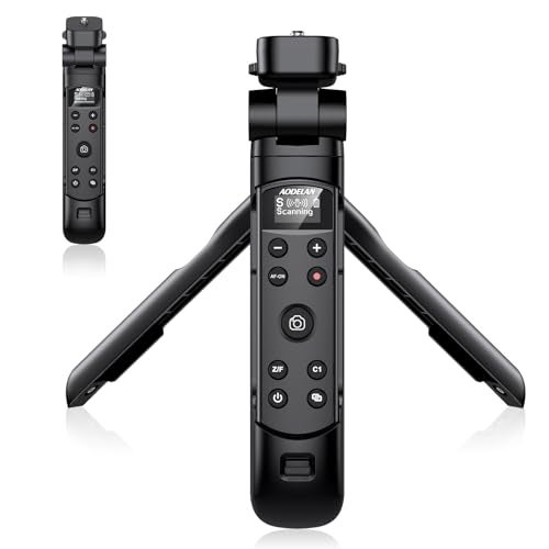AODELAN for Sony Camera Tripod with Rechargeable Wireless Shutter ReleaseShooting Grip Remote Control Handle for ZVE10ZV1FZV1A7CA7IIIA7R IVA6100A6400A6700FX30A9 IIDSCRX0 IIBlack - Image 1