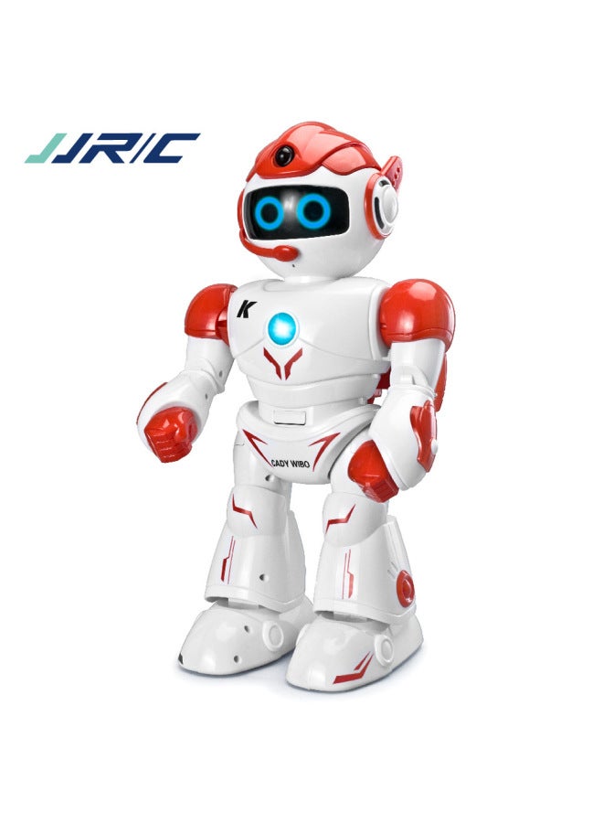 JJRC Smart Robot Mobile Phone Remote Control Follow Robot Dialogue Educational Children Toy Robot Toy-Color:Red - Image 1