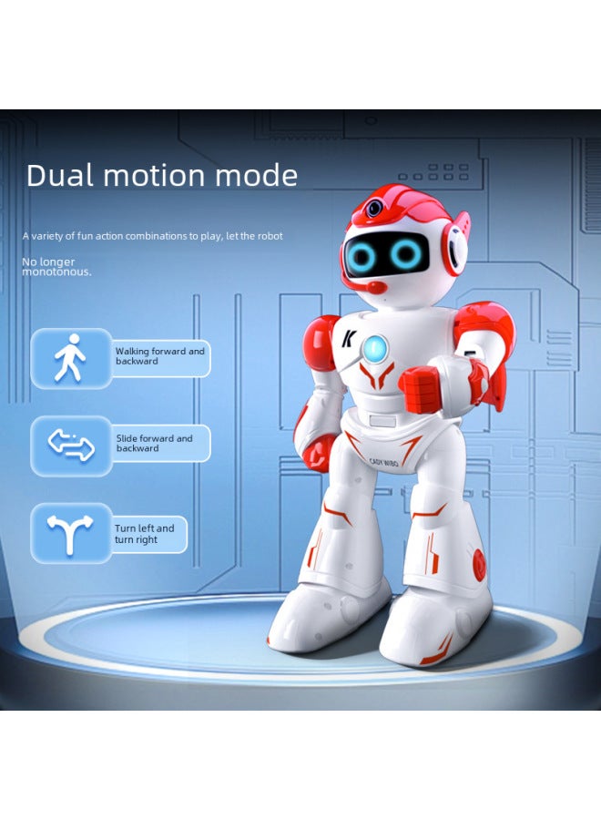 JJRC Smart Robot Mobile Phone Remote Control Follow Robot Dialogue Educational Children Toy Robot Toy-Color:Red - Image 4
