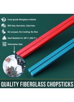 , Glamfields 5 Pairs Premium Reusable Multicolour Chopsticks For Sushi Japanese Matte Anti-Slip Chop Sticks With Gift Case Lightweight Dishwasher Safe, 9.6 Inch - pzsku/Z2B76DF2F974092350E49Z/45/_/1733731356/a2ec531f-cec3-4aad-a650-bfcd785b1136