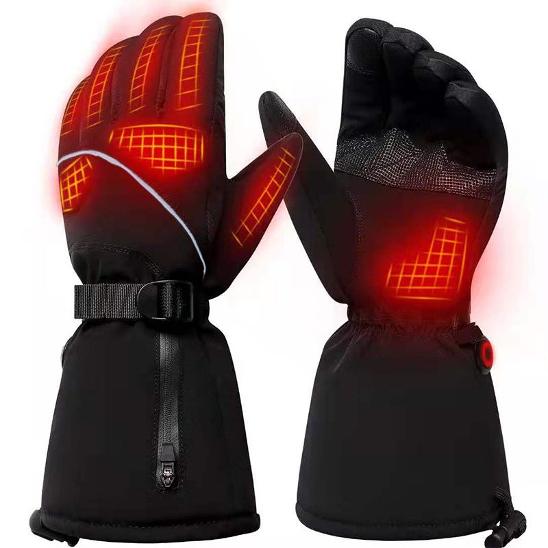 Heated Gloves For Cold Protection, Rechargeable Heating, Essential For Outdoor Skiing And Cycling, Thickened Electric Heating For Men And Women - Image 1
