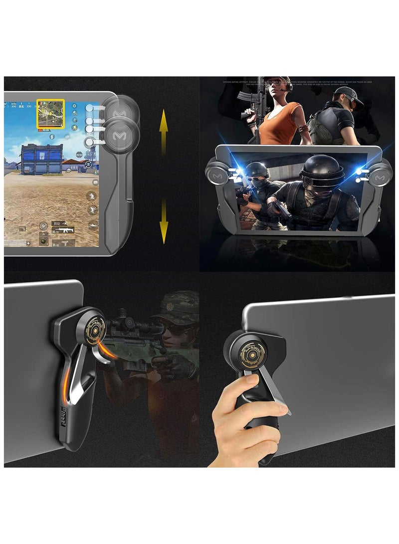 2Pcs Tablet Game Joystick Trigger Handle 6 Finger L1R1 Shooter Fire Aim Button Controller Fits for iPad Tablet PUBG Game Accessories - Image 2