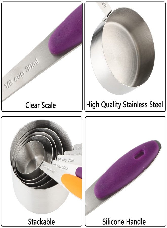 Turewin Measuring Cups and Spoons Set of 13 Including Stainless Steel Measuring Cups Nesting Measuring Spoons for Dry and Liquid Ingredients - Image 4