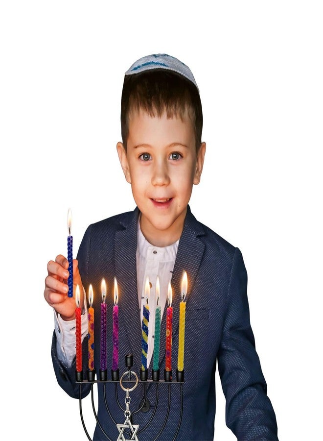 رايت لايت مجموعة رايت لايت لتصميم شموعك الخاصة - مجموعة شموع حانوكا المصنوعة من شمع العسل، اصنع شموع مينورا حانوكا الخاصة بك، هدايا حانوكا يهودية، فنون وحرف يدوية - Image 3