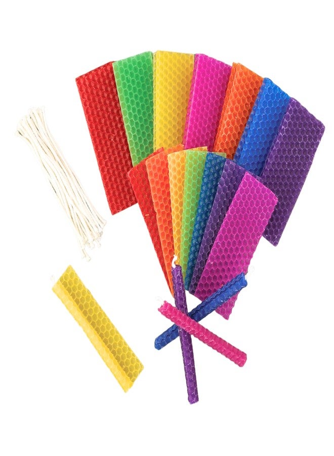 رايت لايت مجموعة رايت لايت لتصميم شموعك الخاصة - مجموعة شموع حانوكا المصنوعة من شمع العسل، اصنع شموع مينورا حانوكا الخاصة بك، هدايا حانوكا يهودية، فنون وحرف يدوية - Image 2