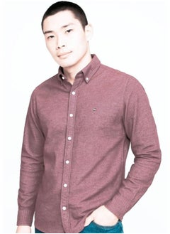 Tommy Hilfiger Classic Shirt - Burgundy - Available in all sizes(slim fit)