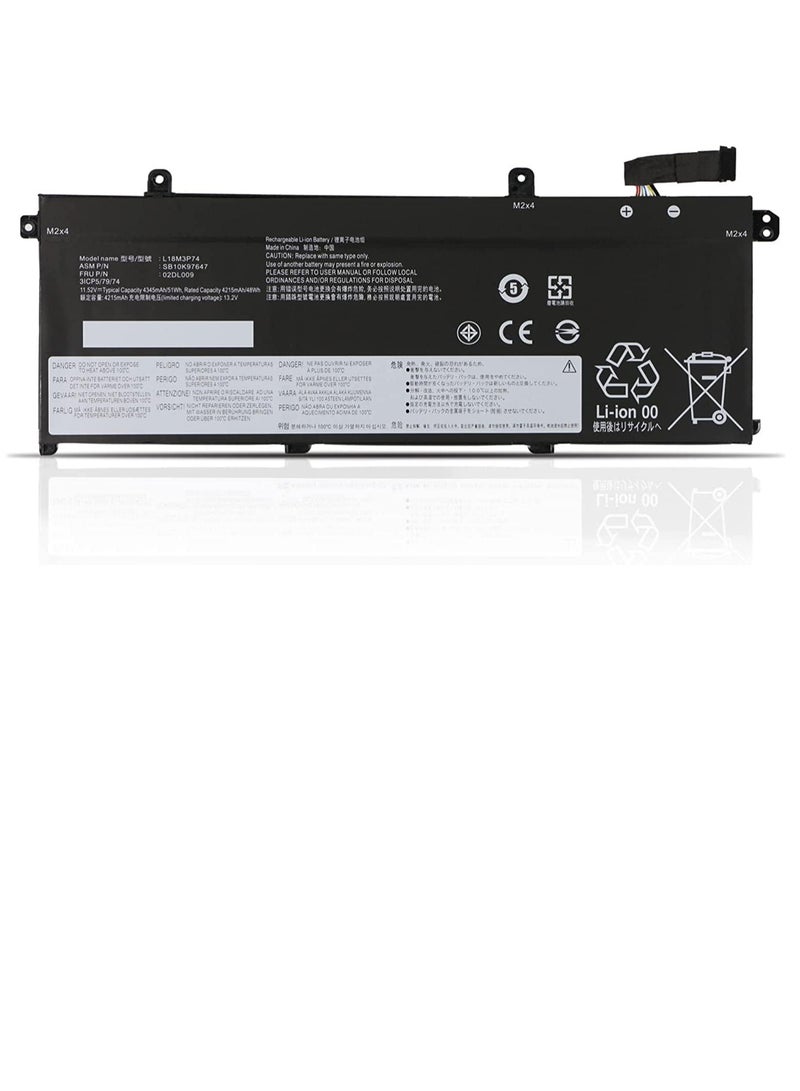 Zexen L18M3P74 L18M3P73 Laptop Battery Compatible With Lenovo ThinkPad T490 T495 P43S T14 P14S Gen 1 2 1st 2nd 20N2 20N3 20RY 20RX 20NJ 20NK 20RH 20RJ 20S0 20 20 0 S1 2. 0W0 20W1 20S4 20S5 20VX L18C3P72 - Image 1