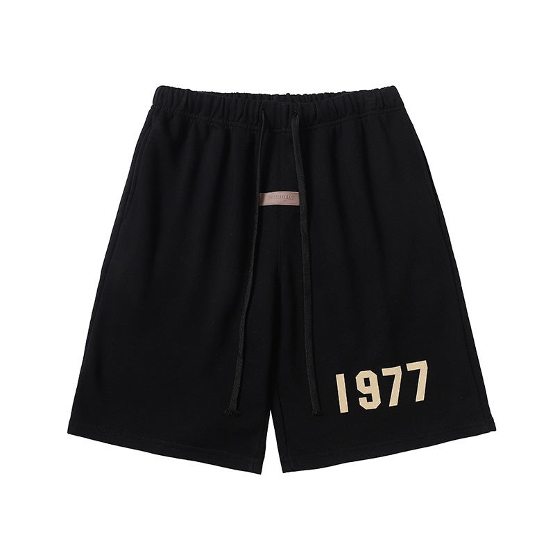Fear Of God Fog Season 8 1977 Duplex 22S Retro High Street Loose Flocking Drawstring Shorts - Image 4
