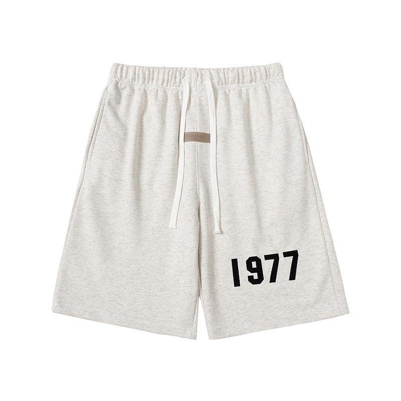 Fear Of God Fog Season 8 1977 Duplex 22S Retro High Street Loose Flocking Drawstring Shorts - Image 3