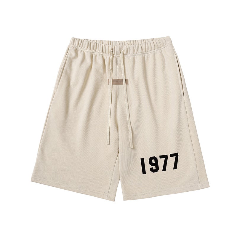 Fear Of God Fog Season 8 1977 Duplex 22S Retro High Street Loose Flocking Drawstring Shorts - Image 5