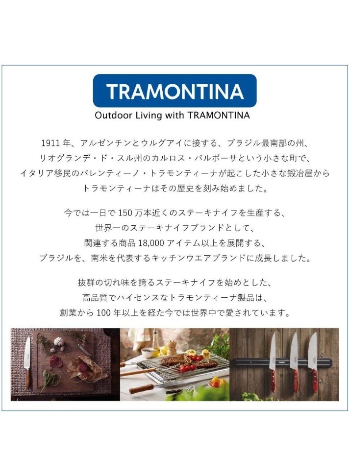 ترامونتينا سكين ترامونتينا الاحترافية للحوم مقاس 10 بوصات بشفرة من الفولاذ المقاوم للصدأ ومقبض من البولي بروبيلين الأخضر مع حماية مضادة للميكروبات - Image 3