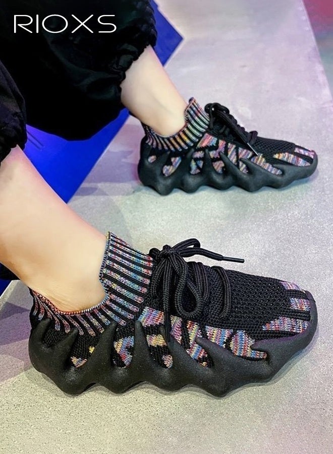 RIOXS Kids Trainers, Athletic Walking Shoes for Boys Girls, Casual Running Shoes, Comfy Breathable Sport Shoe, Kids Unisex Athlesiure Shoes, Non Slip Lightweight Tennis Shoes, Sneakers for Gym Travel, Little Kid/Big Kid Footwear - Image 1