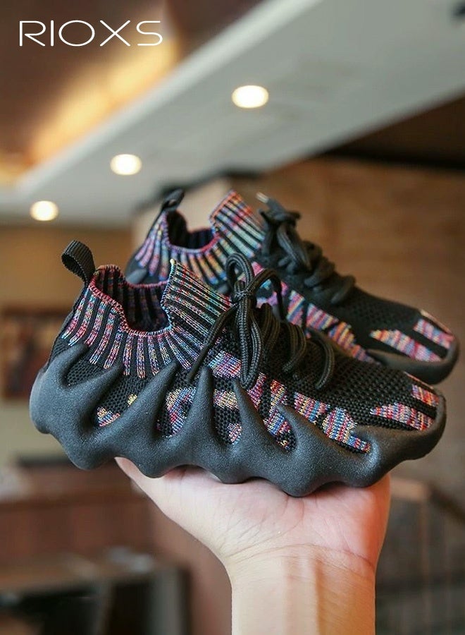 RIOXS Kids Trainers, Athletic Walking Shoes for Boys Girls, Casual Running Shoes, Comfy Breathable Sport Shoe, Kids Unisex Athlesiure Shoes, Non Slip Lightweight Tennis Shoes, Sneakers for Gym Travel, Little Kid/Big Kid Footwear - Image 2