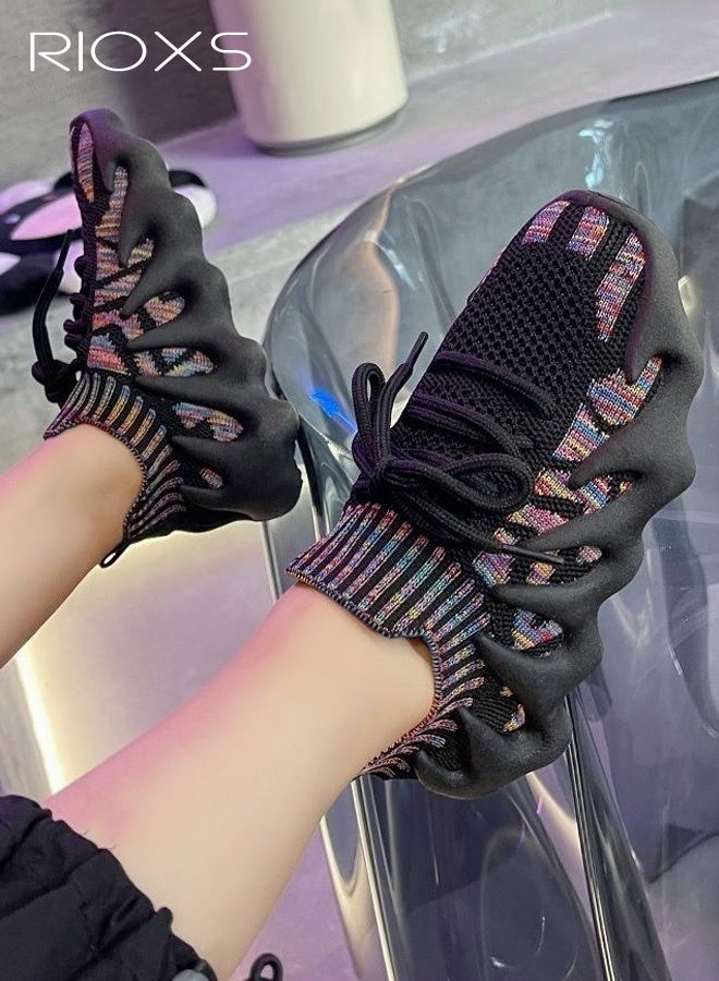 RIOXS Kids Trainers, Athletic Walking Shoes for Boys Girls, Casual Running Shoes, Comfy Breathable Sport Shoe, Kids Unisex Athlesiure Shoes, Non Slip Lightweight Tennis Shoes, Sneakers for Gym Travel, Little Kid/Big Kid Footwear - Image 4