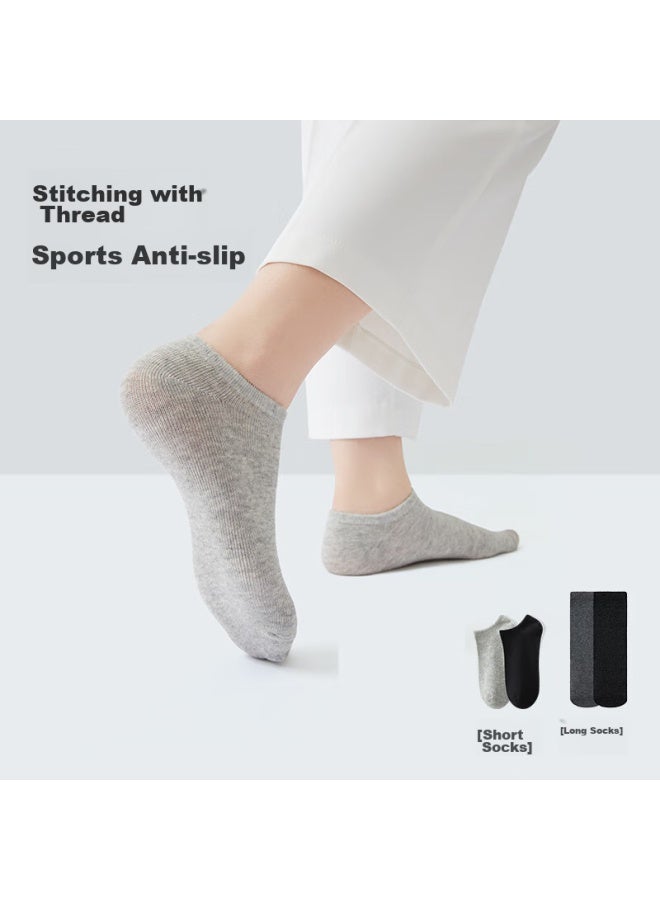 Free Go Freego Disposable Black Cotton Socks For Men And Women, Thin Travel All-season Cotton Socks, Sweat-absorbing Breathable Sports Socks, No-wash - Image 4