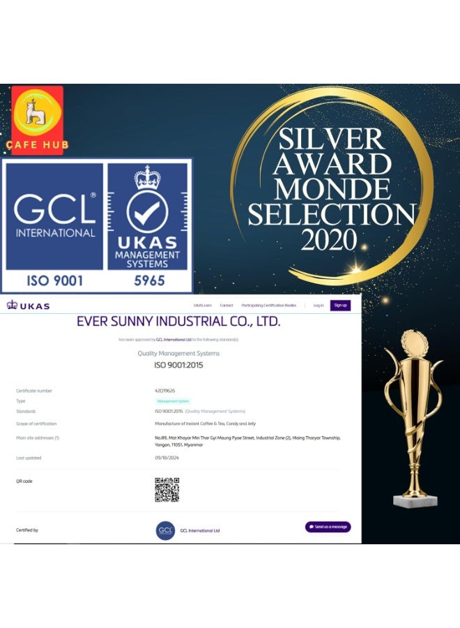 CafeHub Instant Coffee Mix 3 in 1 Sachets, Premix (Sunday 30 Sachets), 750 Grams - Image 2