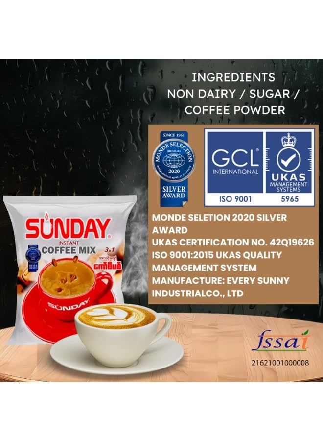 CafeHub Instant Coffee Mix 3 in 1 Sachets, Premix (Sunday 30 Sachets), 750 Grams - Image 5