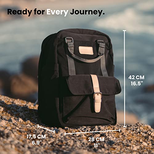 Nordace Eclat Smart Travel Backpack for Men & Women with USB Charging Port, Water Resistant - Light & Durable Laptop for Everyday, Hiking, Work - 15.6 Inch (Black) - Image 3