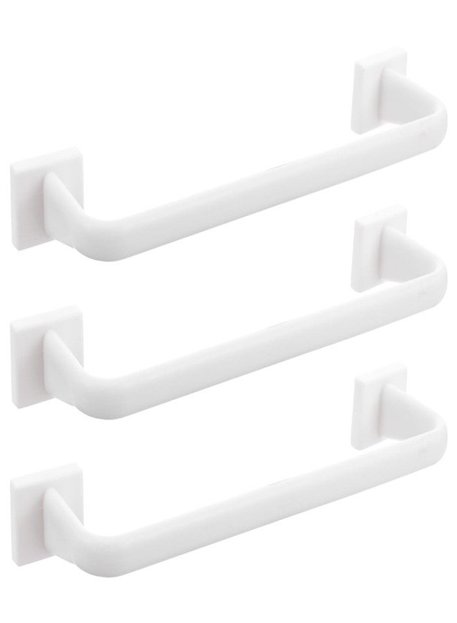 Hemoton 3Pcs Suction Cup Towel Bar 10.6 Inch Plastic No Punch Bathroom Towel Rack Holder for Home Kitchen Shower Space Saving Storage - Image 1