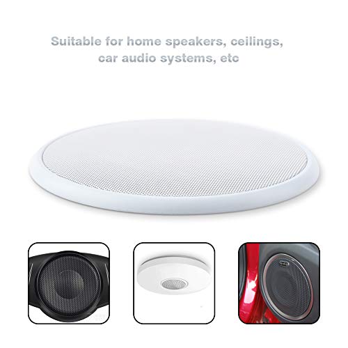 Wendry Speaker Cover, 6.5/8 Inch Speaker Grille Car Audio Cover, Speaker Cover Decorative Circle Metal Mesh, Anti-Collision Speaker Grill Cover, Car Speaker Covers (2PCS) - Image 2