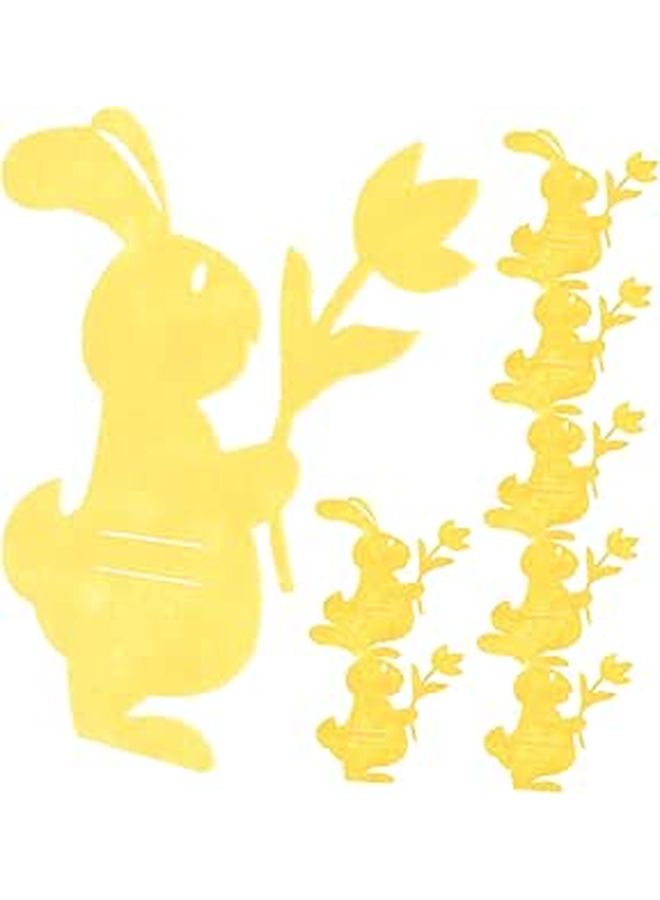 SEWOART 8 Pieces Easter Themed Cutlery Bags Adorable Silverware Holders Cute Bunny Design for Party Dinner Table Decor Create Festive Atmosphere - Image 1