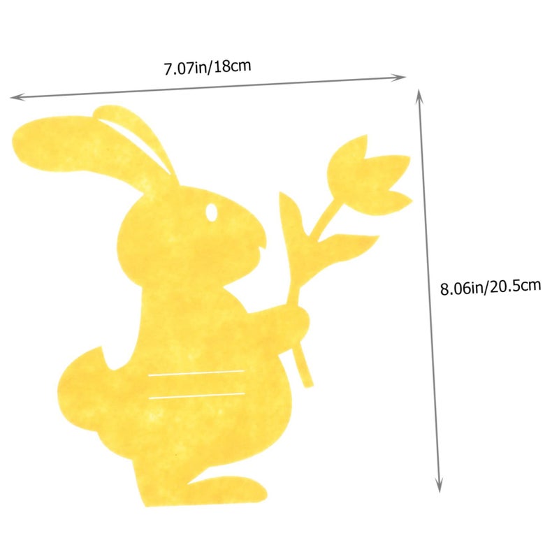 SEWOART 8 Pieces Easter Themed Cutlery Bags Adorable Silverware Holders Cute Bunny Design for Party Dinner Table Decor Create Festive Atmosphere - Image 3