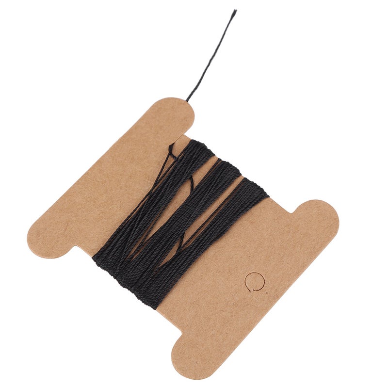 2Pcs Genuine Leather Bag Straps Handle for DIY Hand Accessories Thread Black - Image 1