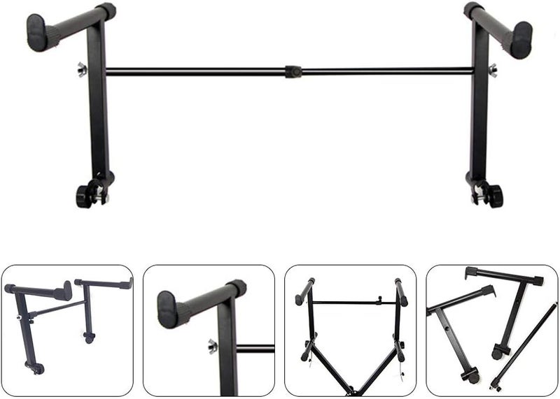 comfrt Piano Keyboard Stand Universal Keyboard Stand Electric Organ Stand Rack Piano Keyboard Stand (Black) - Image 5