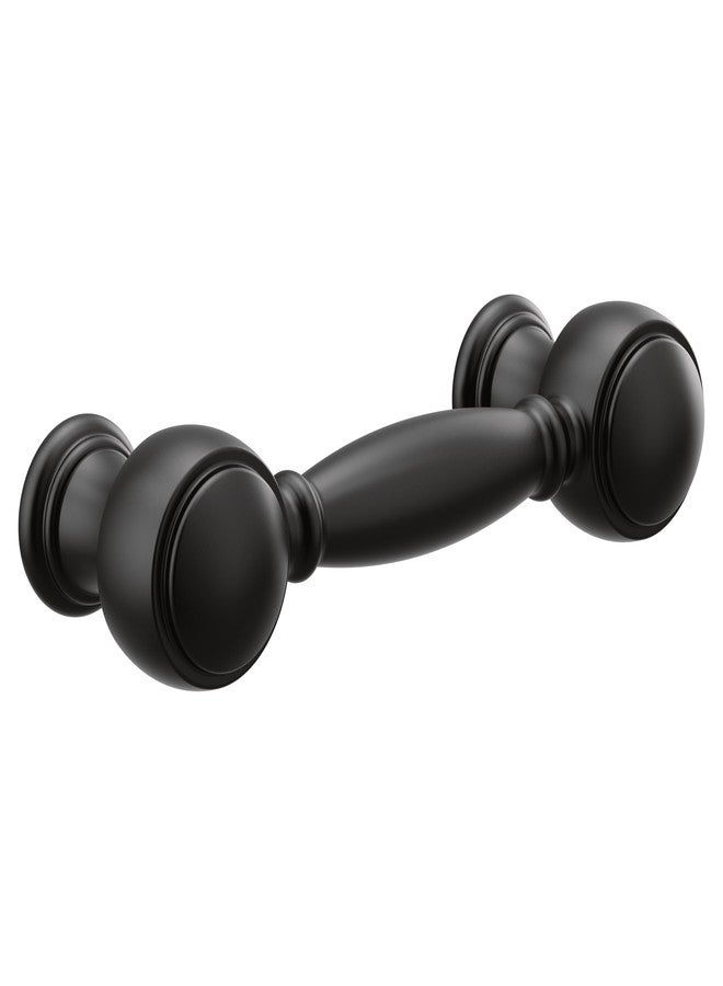 Moen Weymouth Matte Black Cabinet or Drawer Pull on 3-inch Centers, YB8407BL - Image 1