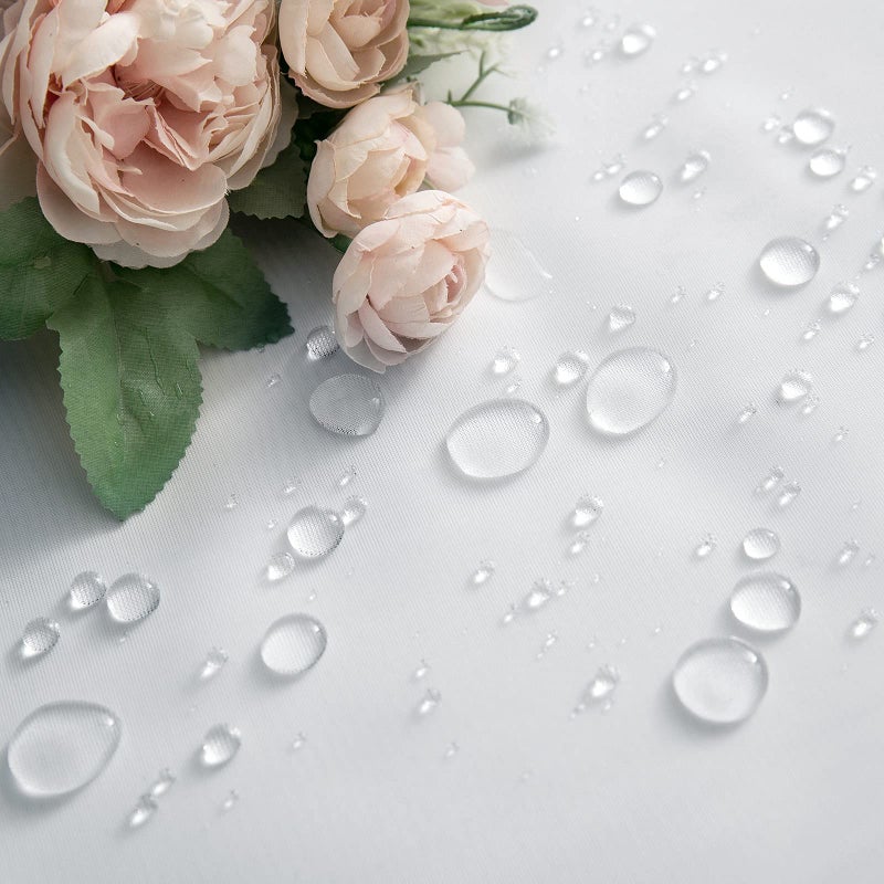 MIULEE Outdoor Sheer Curtain for Patio Waterproof - 2 Panels White Privacy Drape Voile Curtain Rod Pocket for Porch,Pergola, Cabana, Gazebo, 54 X 84 Inch Long - Image 3