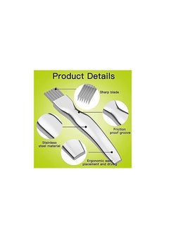 Excefore 2 Pack Shred Silk The Knife Stainless Steel Vegetable Chopper Onion Garlic Cutter Food Kitchen Speedy Chopper  - Image 4