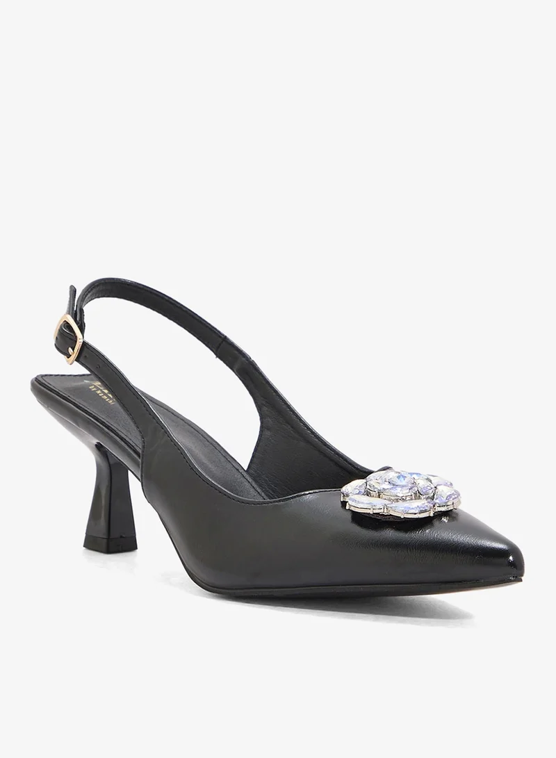 ايلا حذاء بكعب مزين بالزهور