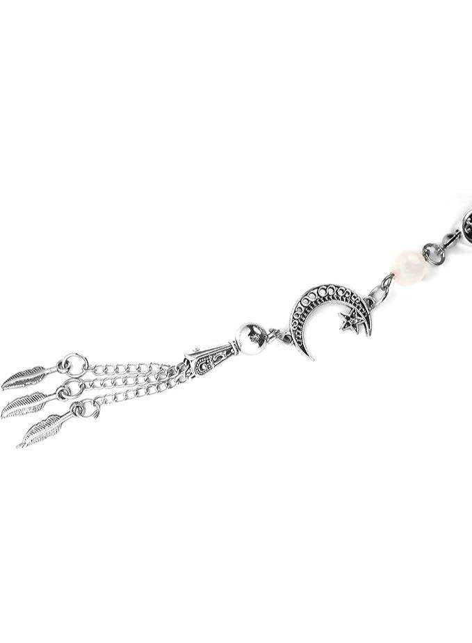 Handmade Rosary – A Unique Combination of Agate Stones with Natural Rose Quartz Stone for Daily Meditation, Prayer, Positivity & Peace – Perfect Gift for Any Occasion - Image 2