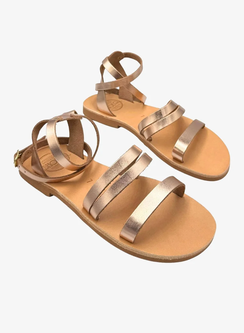 Shoeq Rose Gold Gia Sandal for Women | Best Price UAE