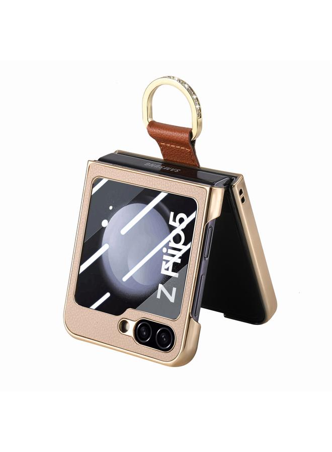 اس-توب جراب لهاتف Samsung Galaxy Z Flip5 5G، جراب هاتف مدمج بشاشة خلفية مطلية بالكمبيوتر - Image 3