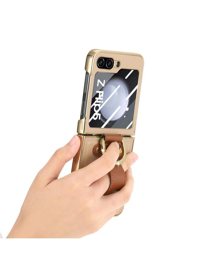 اس-توب جراب لهاتف Samsung Galaxy Z Flip5 5G، جراب هاتف مدمج بشاشة خلفية مطلية بالكمبيوتر - Image 5