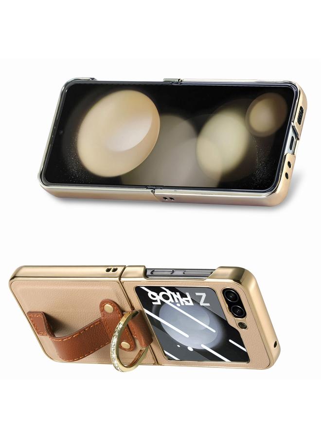 اس-توب جراب لهاتف Samsung Galaxy Z Flip5 5G، جراب هاتف مدمج بشاشة خلفية مطلية بالكمبيوتر - Image 2