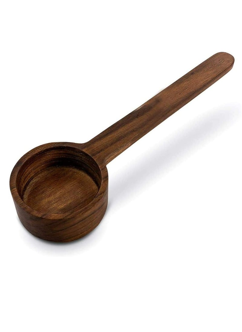 Oasisgalore Black Walnut Long Handle Coffee Scoop, 1 tbsp, for Grounds or Tea, 10g, Kitchen Accessory.  - Image 1
