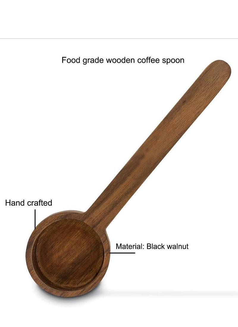 Oasisgalore Black Walnut Long Handle Coffee Scoop, 1 tbsp, for Grounds or Tea, 10g, Kitchen Accessory.  - Image 2