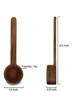 Oasisgalore Black Walnut Long Handle Coffee Scoop, 1 tbsp, for Grounds or Tea, 10g, Kitchen Accessory.  - Image 4