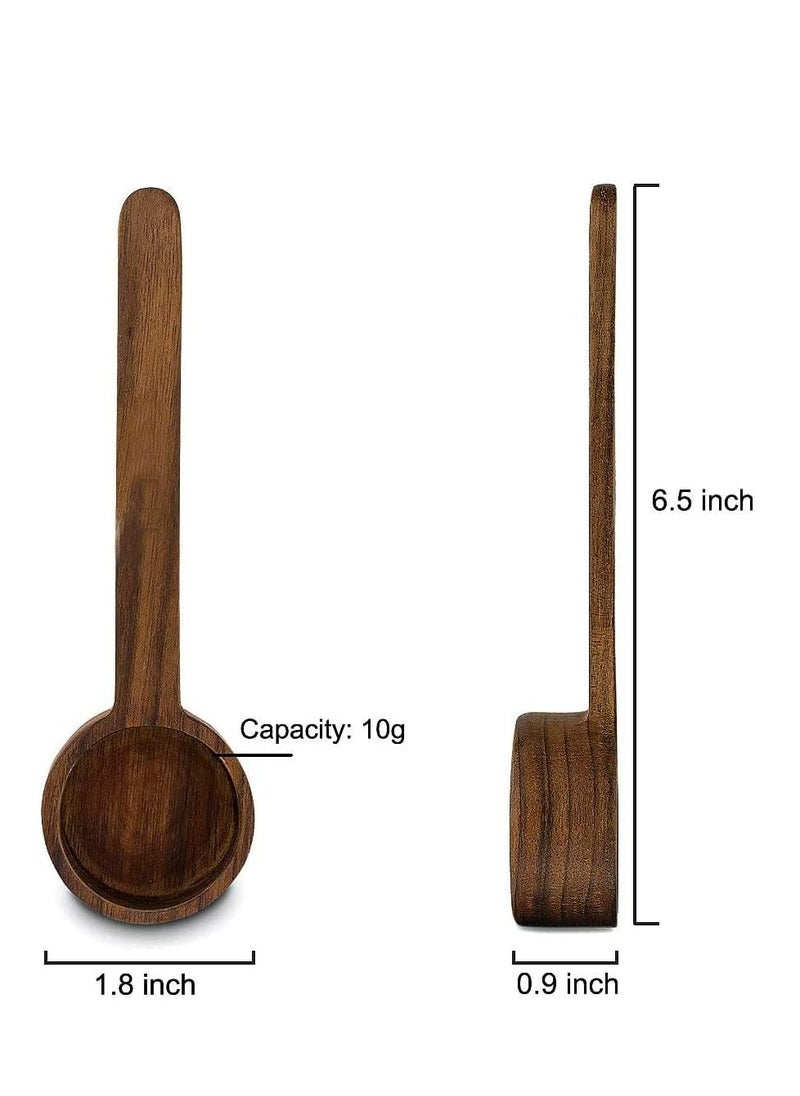Oasisgalore Black Walnut Long Handle Coffee Scoop, 1 tbsp, for Grounds or Tea, 10g, Kitchen Accessory.  - Image 4
