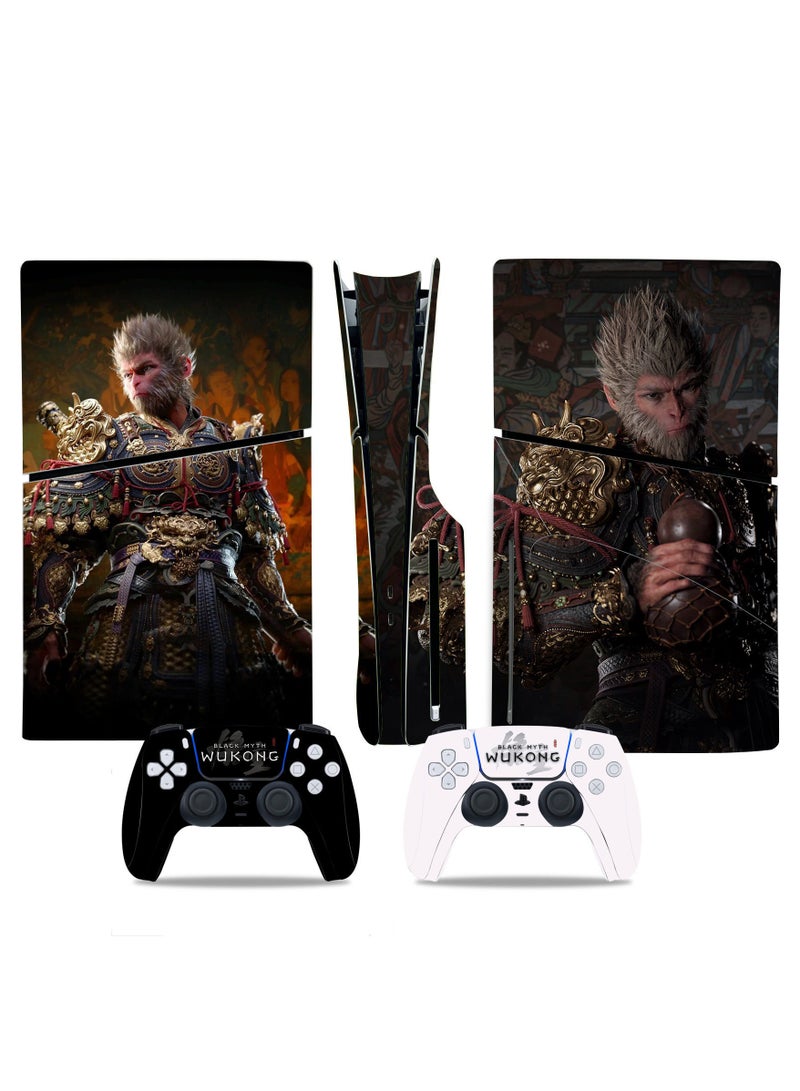General PS5 slim game console sticker, full body sticker, black myth Wukong, film protector, handle sticker  - Image 1