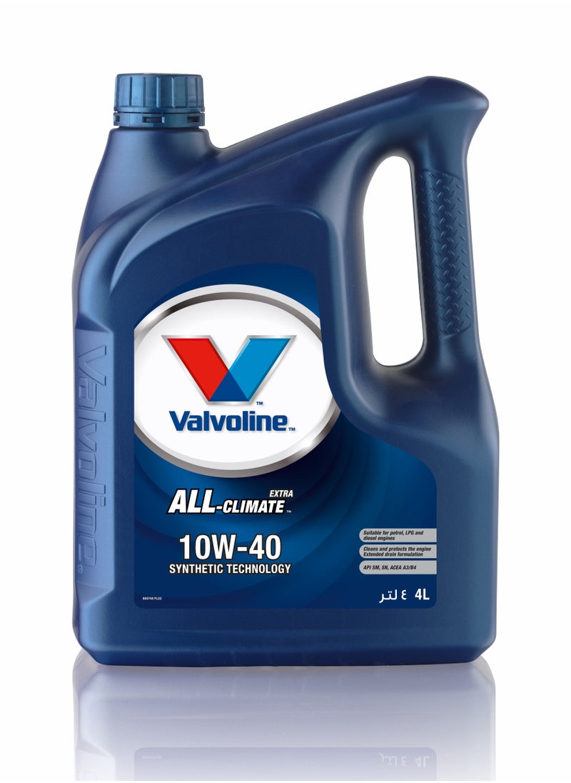 Valvoline - زيت فالفولين All-Climate Extra SN 10W40 - 4 لتر - Image 1