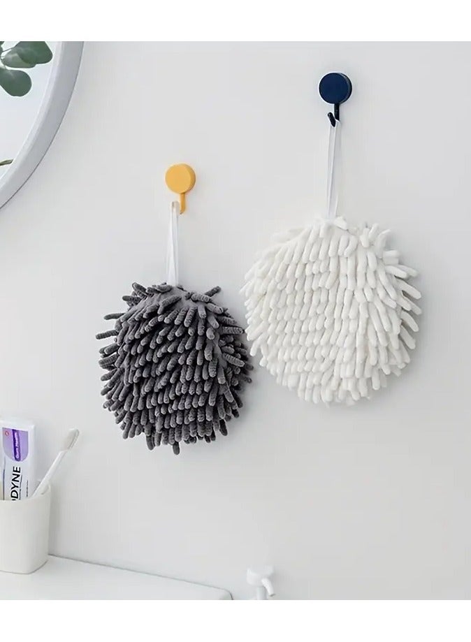 Goolsky 1 Pc Quick-drying Hand Towel, Absorbent Hanging For Kitchen Bathroom, Quick Dry Lint Free Soft Microfiber Chenille Hand Towel, Machine Washable - Image 4